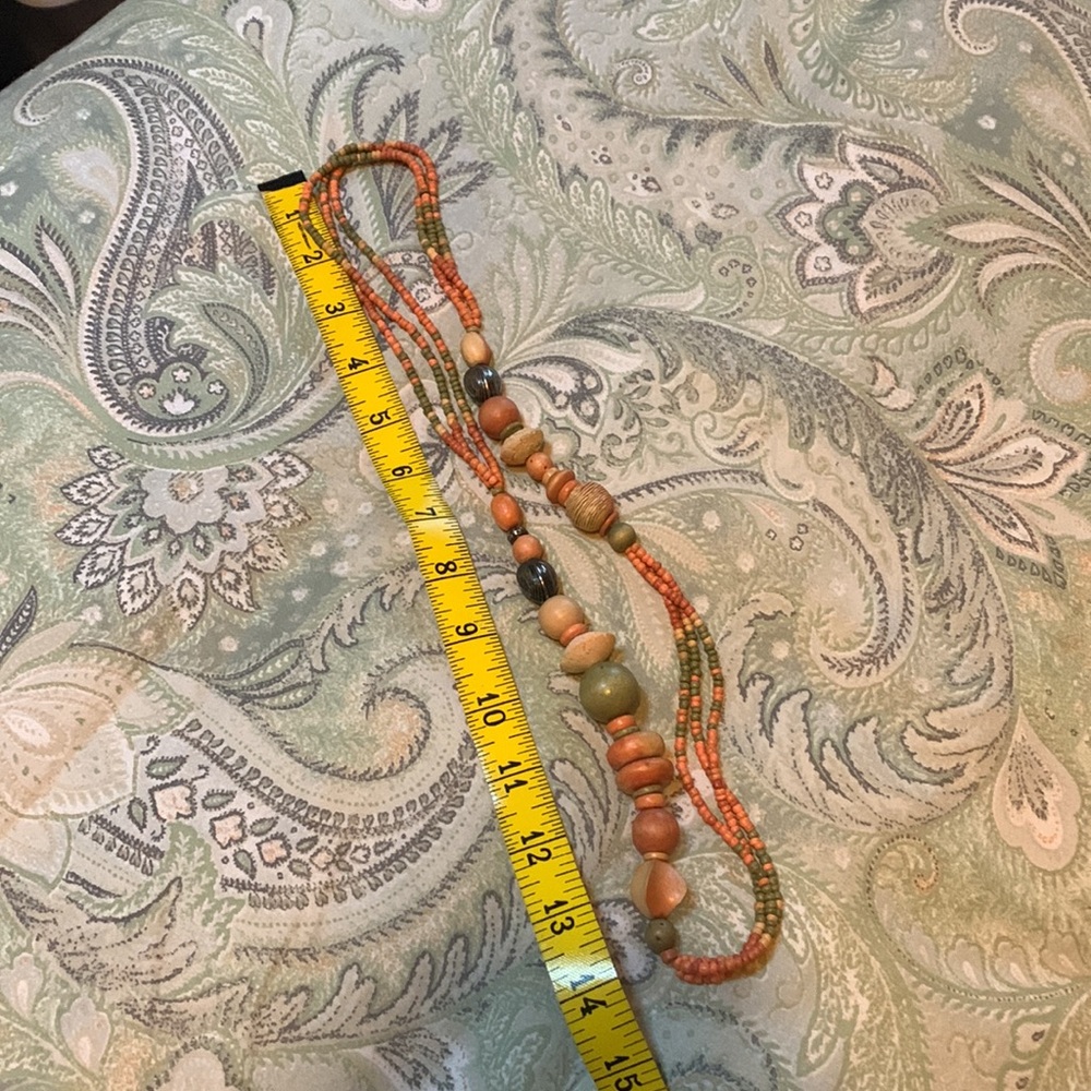 Wooden Beaded Necklace - Picture 3 of 4
